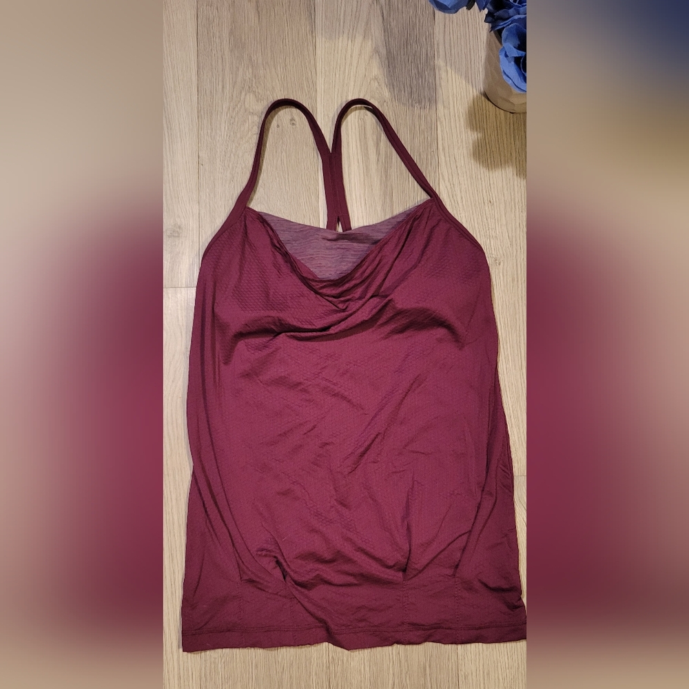 Lululemon C.Y.B. Size 2, Wee Are From Space September Plum Strappy Tank Top - Picture 3 of 11
